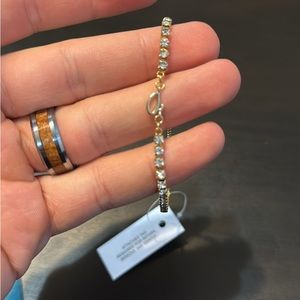 Letter A 18K Gold Plated Tennis Bracelet